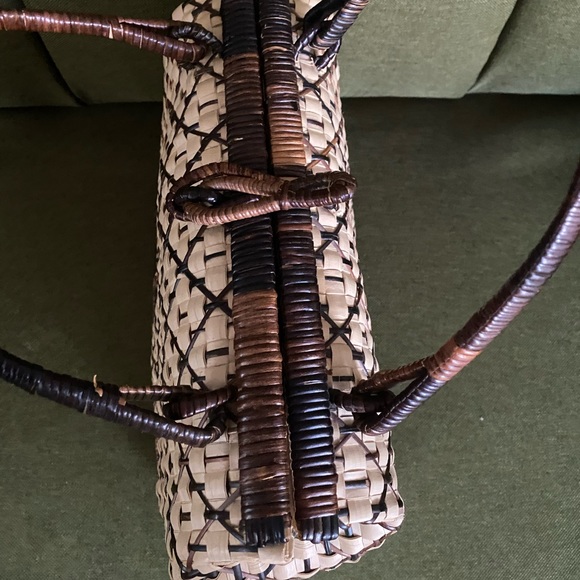 Vintage wicker tote purse - Picture 4 of 7